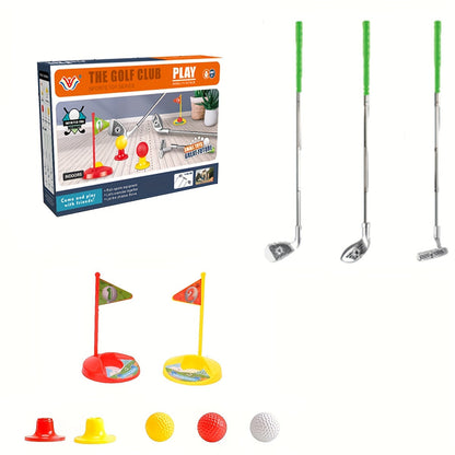 Set with Kids Golf Design for Children for Adjustable Clubs and Goals for Endless Playtime Fun