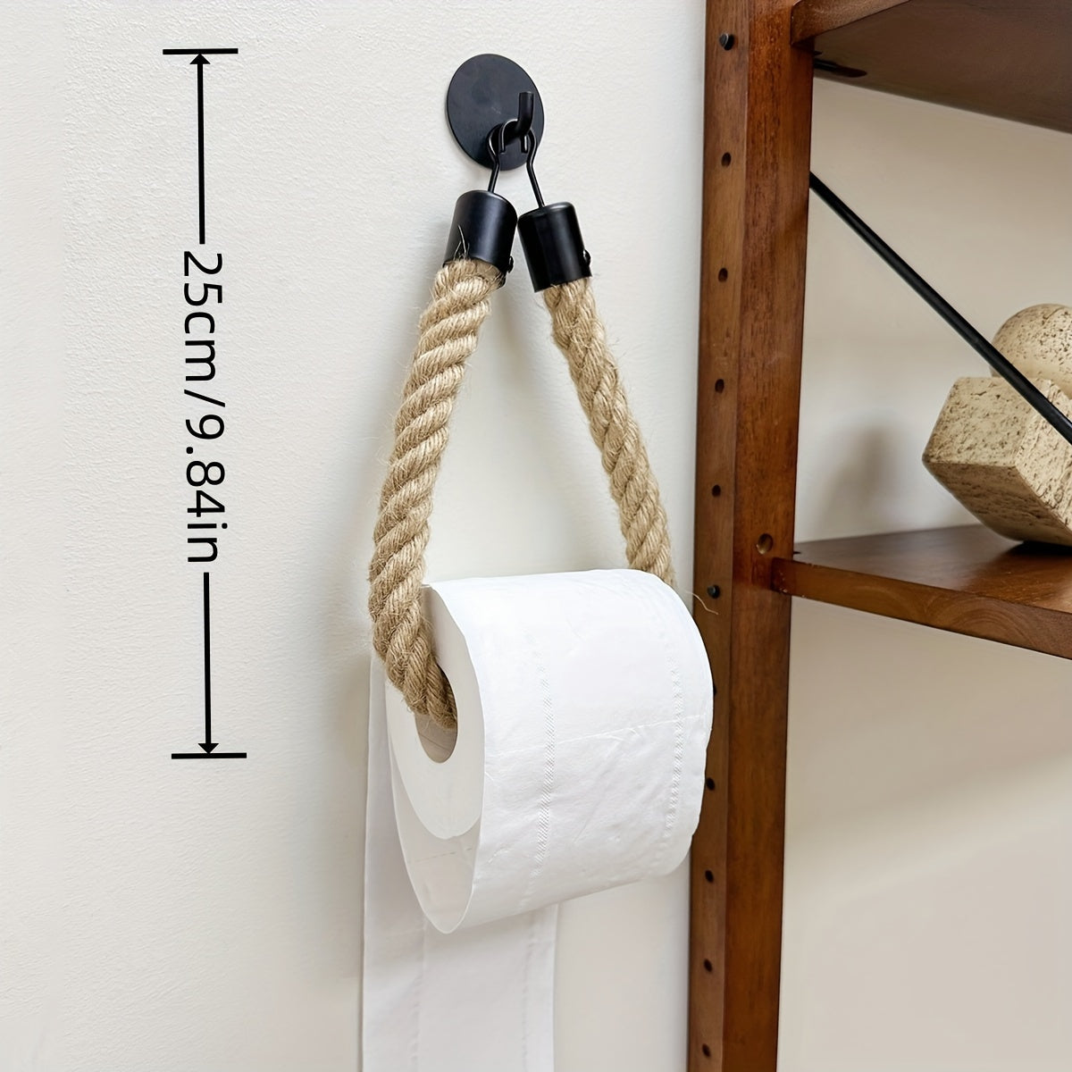 Holder Hemp Rope Toilet Paper for Stylish Bathrooms