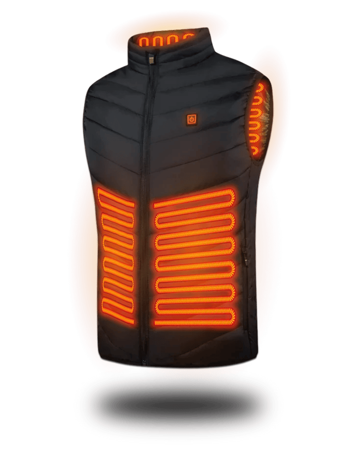 Heated Unisex Jacket with Adjustable Heat and Water-Repellent Material