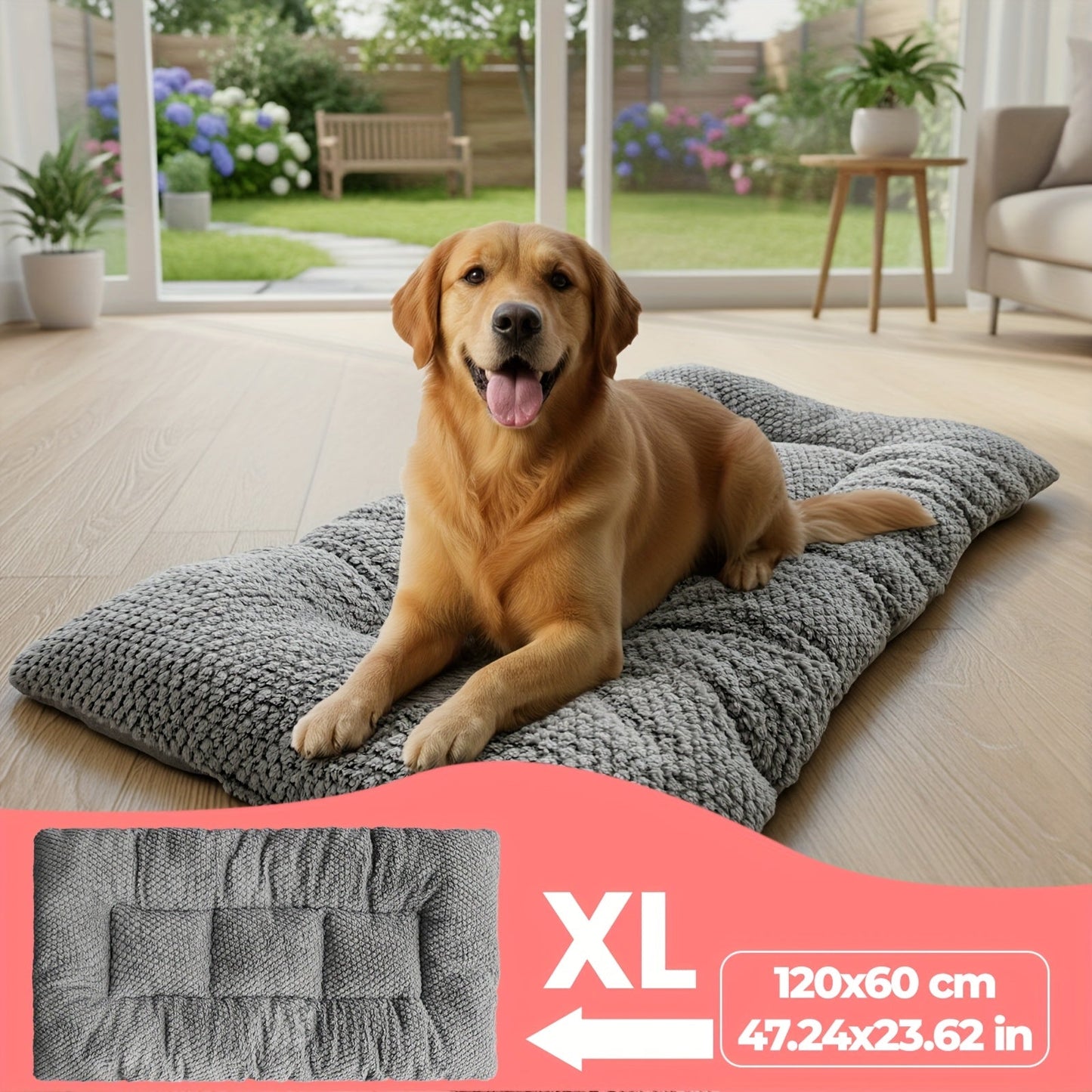 Cushion with Comfortable Dog Design for Dogs with Soft Filling and Padded Sleeping Surface