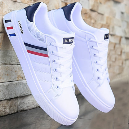 Sneakers with Lace-Up Design for Men with Striped Design and Excellent Grip
