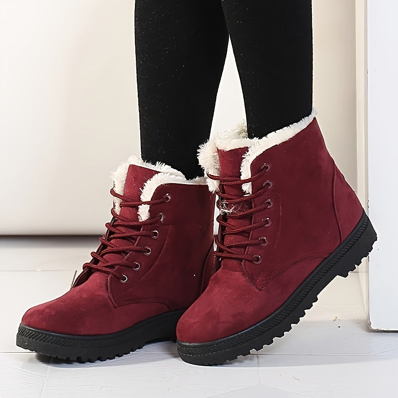 Boots with Women's Stylish Winter Ankle Design for Keep Your Feet Warm and Comfortable