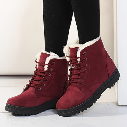 Boots with Women's Stylish Winter Ankle Design for Keep Your Feet Warm and Comfortable