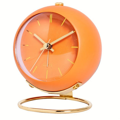 Clock Nordic Silent Desk for Luminous Hands & Metal Frame