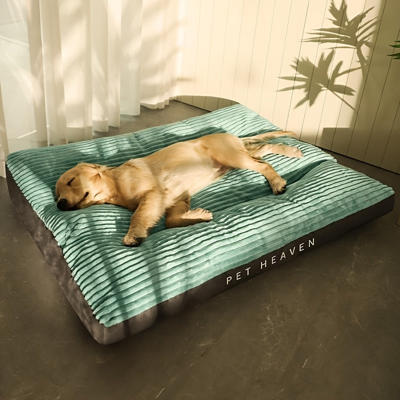 Dog with Comfortable Bed for Dogs with Ribbed Sleeping Surface and Non-Slip Bottom