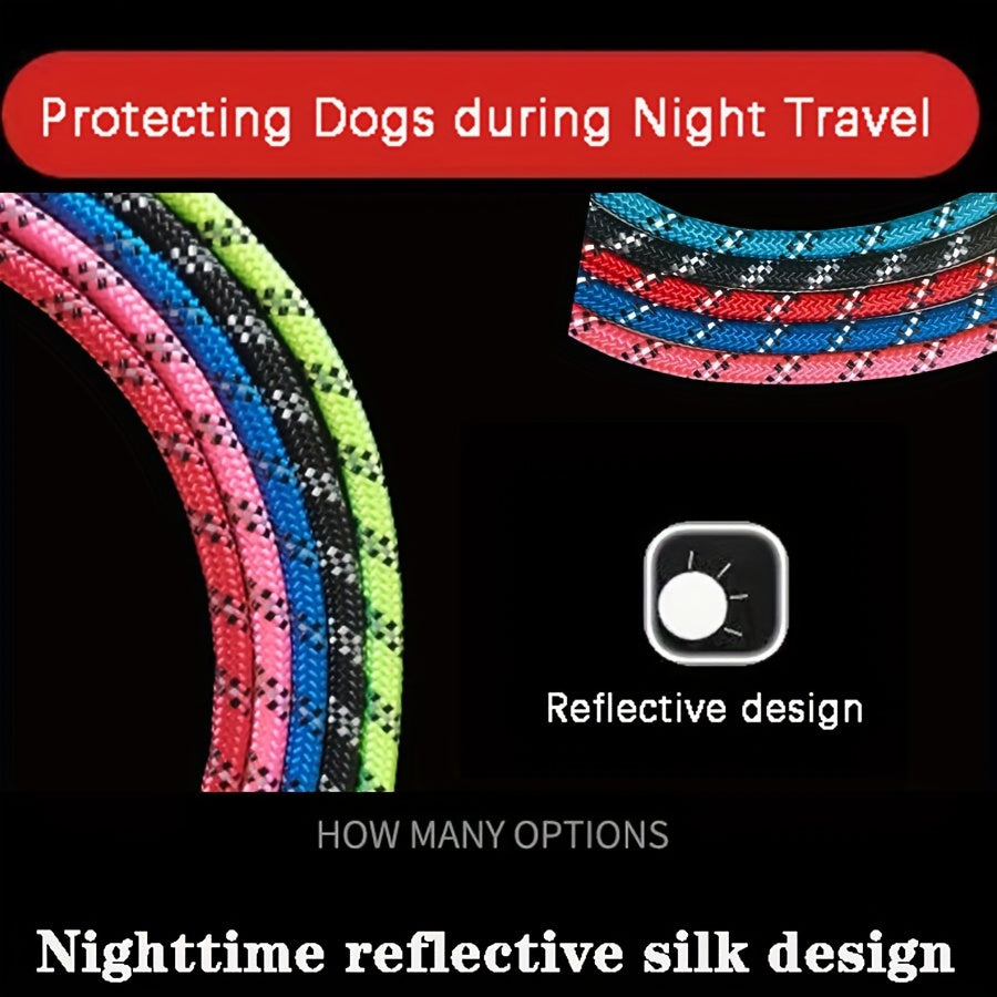 Dog with Reinforced Reflective Leash with Padded Handle for Durable and Safe for Strong Dogs