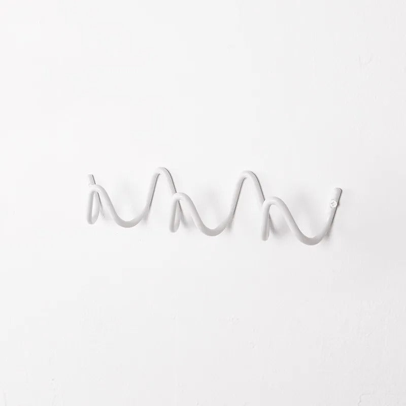 Rack Modern Wavy Wall Coat for Stylish Wall Coat Rack with Multiple Hooks