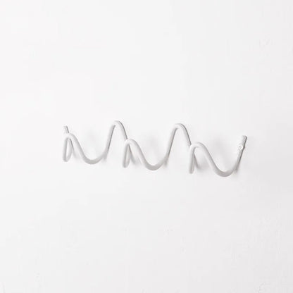 Rack Modern Wavy Wall Coat for Stylish Wall Coat Rack with Multiple Hooks
