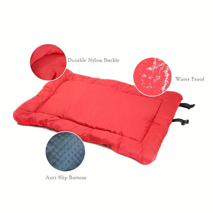 Dog with Foldable Waterproof Mat for Comfortable Travel Mat for Outdoors and Camping