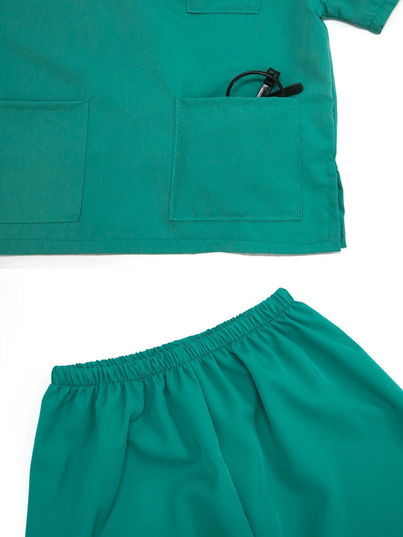 Set Kids Doctor Costume for 9-Piece Set with Stethoscope and First Aid Bag