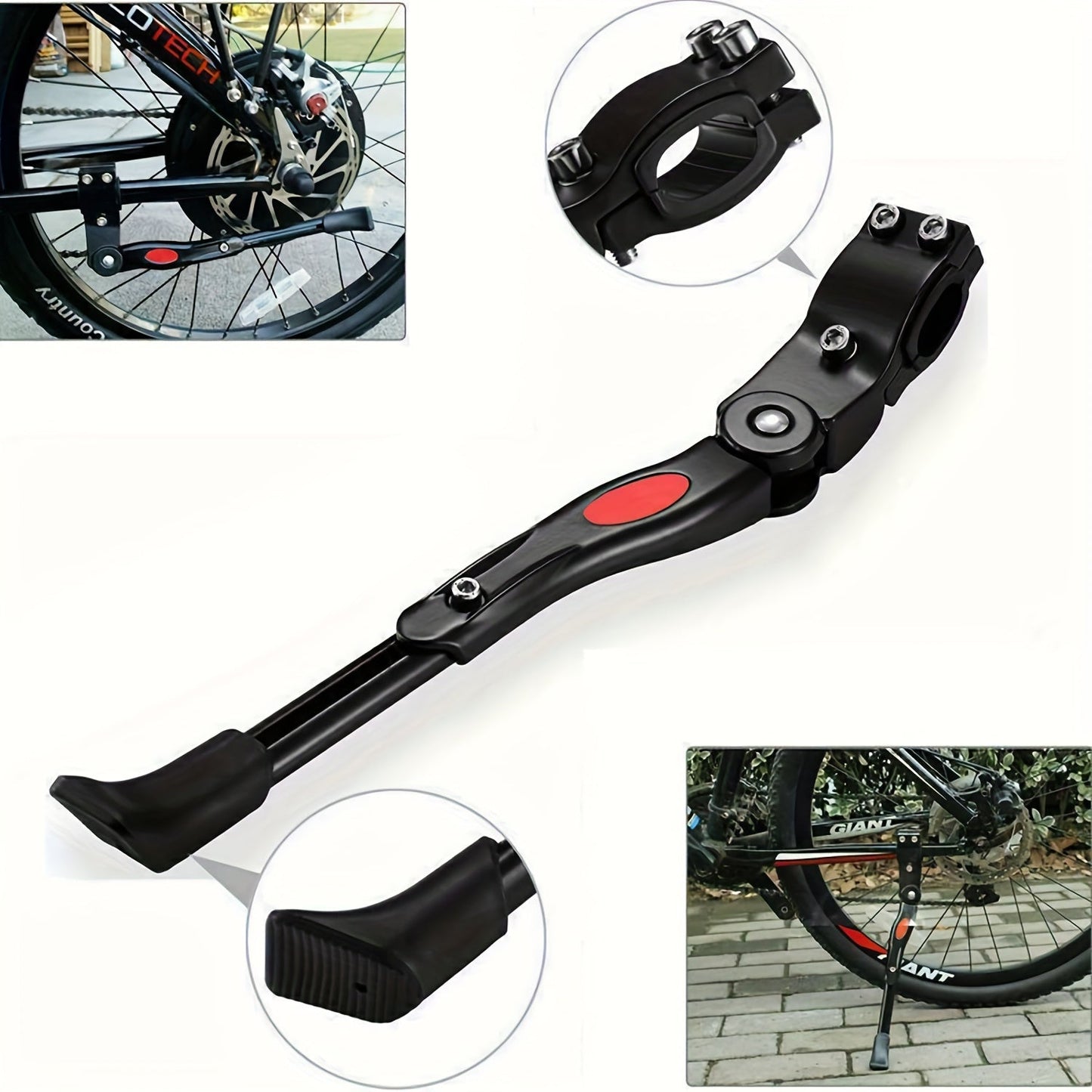 Stand Adjustable Bicycle for Sturdy Side Kickstand for Stable Parking