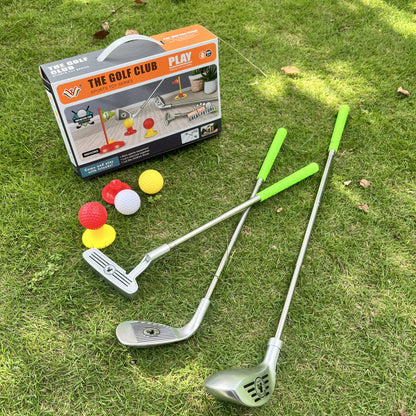 Set with Kids Golf Design for Children for Adjustable Clubs and Goals for Endless Playtime Fun
