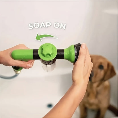 Attachment with Dog Shower and Hose 8 in 1 for Washing, Spraying, Cleaning