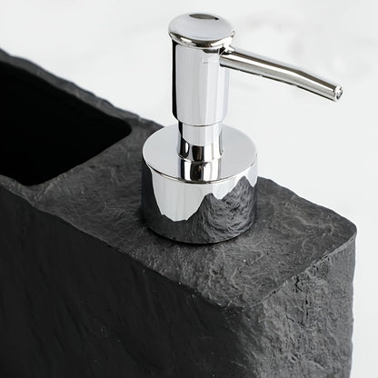Kitchen Soap Dispenser with Sponge Holder Made of Natural Stone for Stylish and Practical
