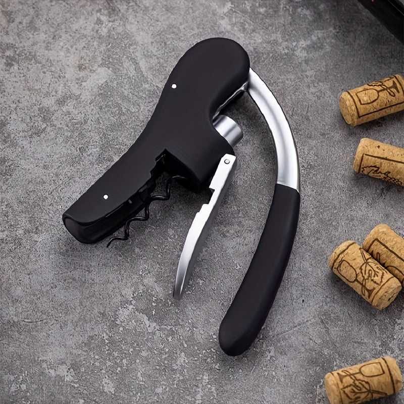 Ergonomic Corkscrew for Quickly and Safely Open Wine Bottles for Home and Hospitality