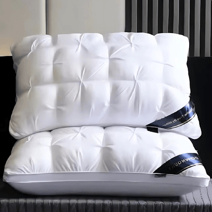Pillow with Goose Down Design for Neck and Head for Soft, Breathable and Comfortable Sleep