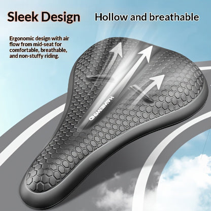 Cover with Comfortable Gel Bicycle Seat Anti-Slip Design for Cycling Trips