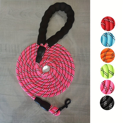 Dog with Reinforced Reflective Leash with Padded Handle for Durable and Safe for Strong Dogs