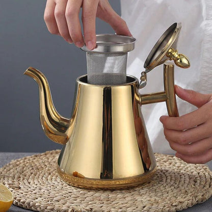 Kettle in Stainless Steel with Filter for Kitchen Use