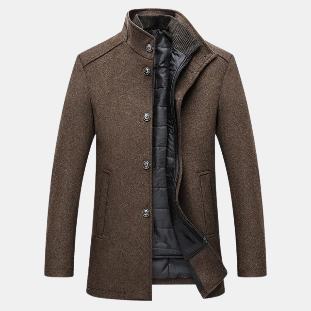 Stand with Urban Classic Men's Jacket with Up Collar for Stylish and Comfortable