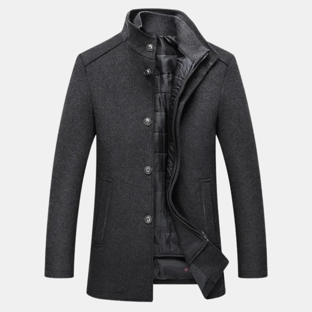 Stand with Urban Classic Men's Jacket with Up Collar for Stylish and Comfortable