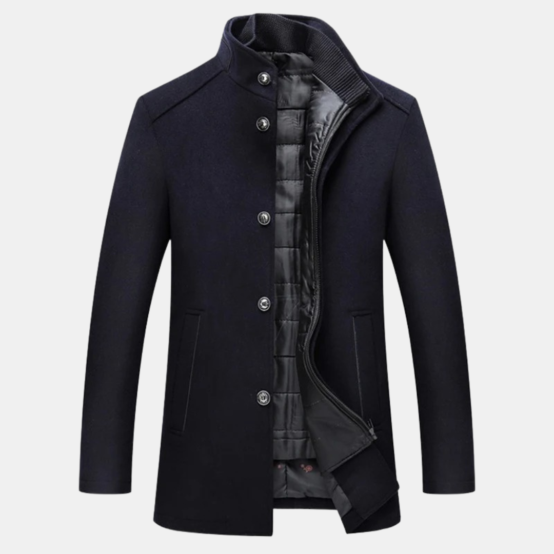 Stand with Urban Classic Men's Jacket with Up Collar for Stylish and Comfortable
