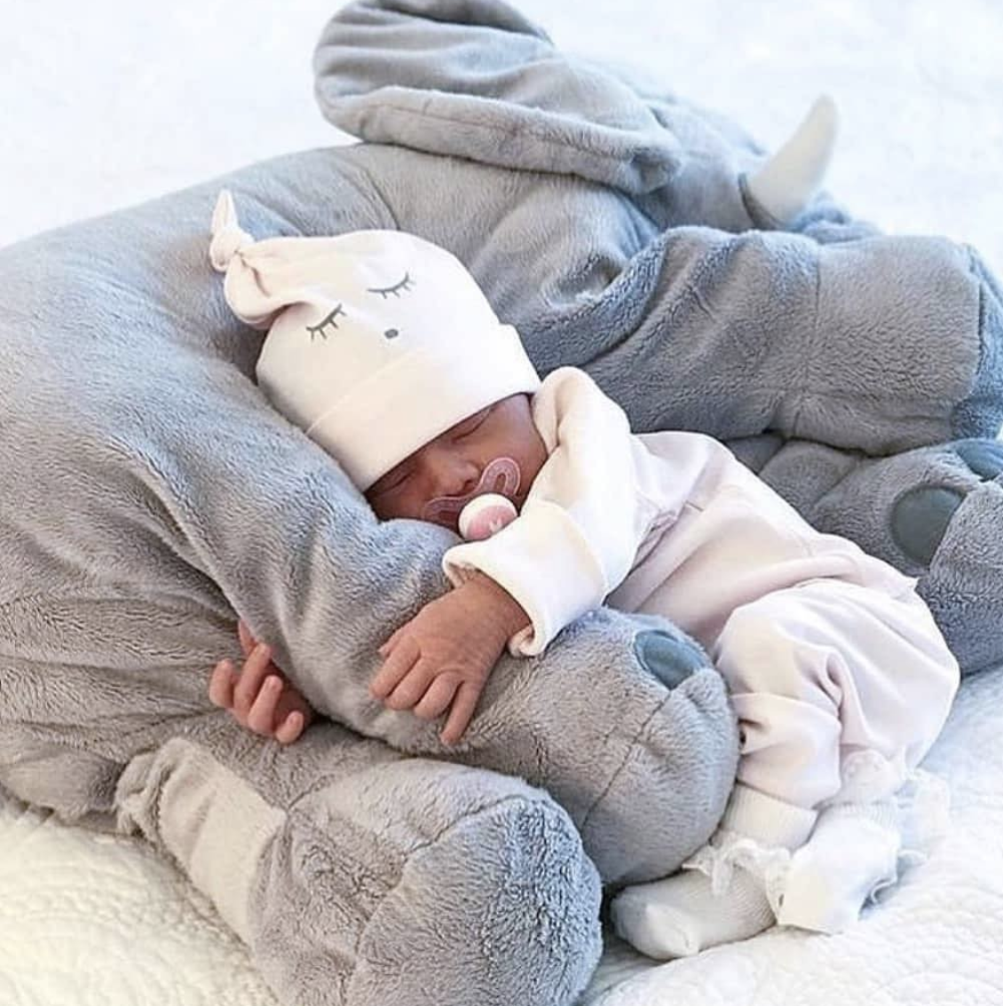 Pillow Elephant Cuddle Baby for Soft, Cuddly, and Comfortable