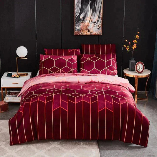 geometric luxury duvet