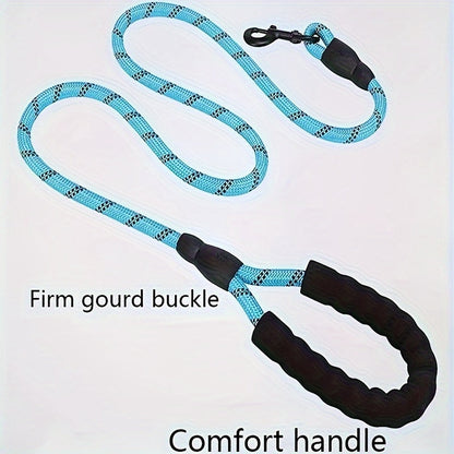 Dog with Reinforced Reflective Leash with Padded Handle for Durable and Safe for Strong Dogs