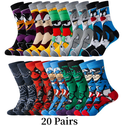 Set Cartoon Socks with Comfort and Style with Your Favorite Characters