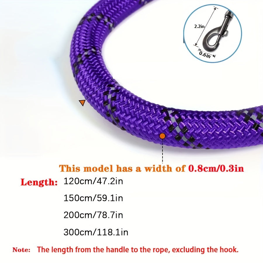 Dog with Reinforced Reflective Leash with Padded Handle for Durable and Safe for Strong Dogs