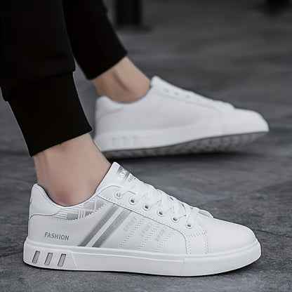 Sneakers with Lace-Up Design for Men with Striped Design and Excellent Grip