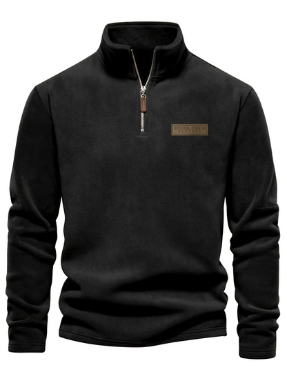 Fleece Lined Half-Zip Pullover for Comfortable and Warm for Cold Days