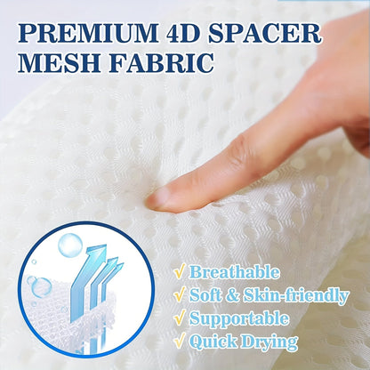 Pillow Luxiespa 4D Luxe Bath for Breathable Pillow with Neck and Back Support