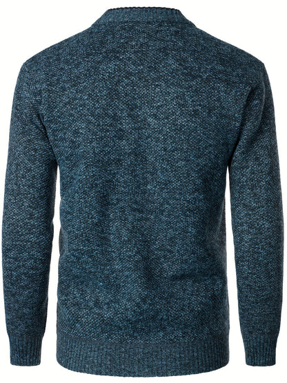 Men's Knitted Cardigan with Buttons for Warm and Comfortable for Autumn and Winter
