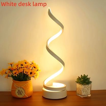 Lamp Spiral LED Desk for Modern Dimmable Lighting
