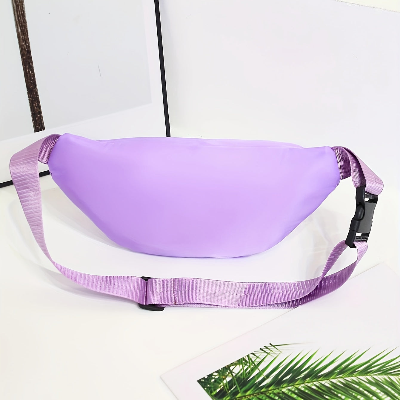 Bag with Lightweight Bum Design for Women with Multiple Zipper Pockets and Adjustable Strap