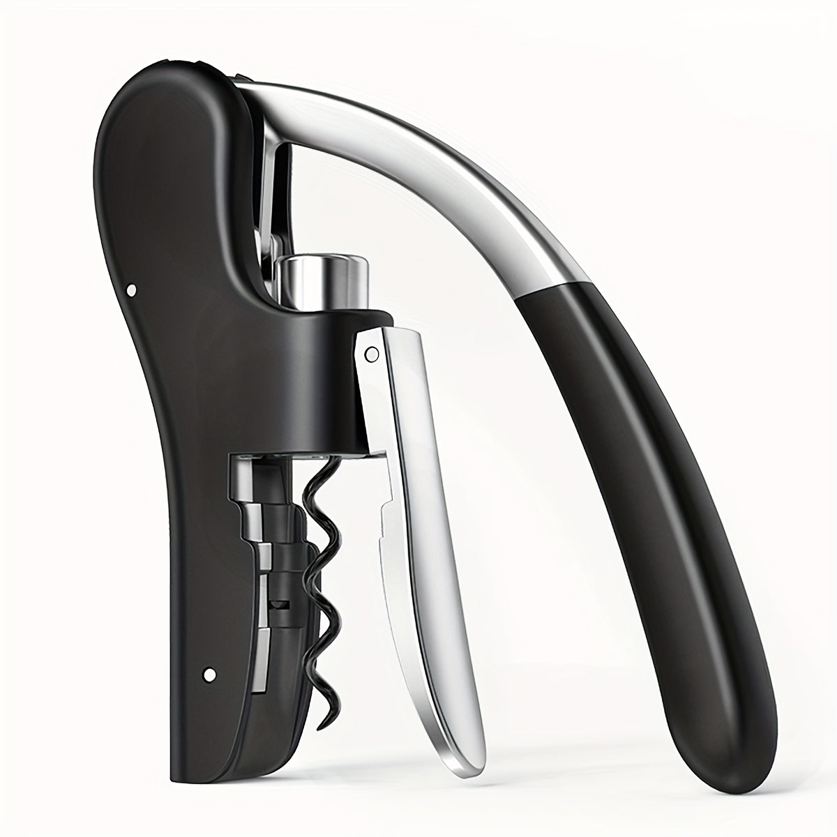Ergonomic Corkscrew for Quickly and Safely Open Wine Bottles for Home and Hospitality