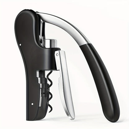 Ergonomic Corkscrew for Quickly and Safely Open Wine Bottles for Home and Hospitality