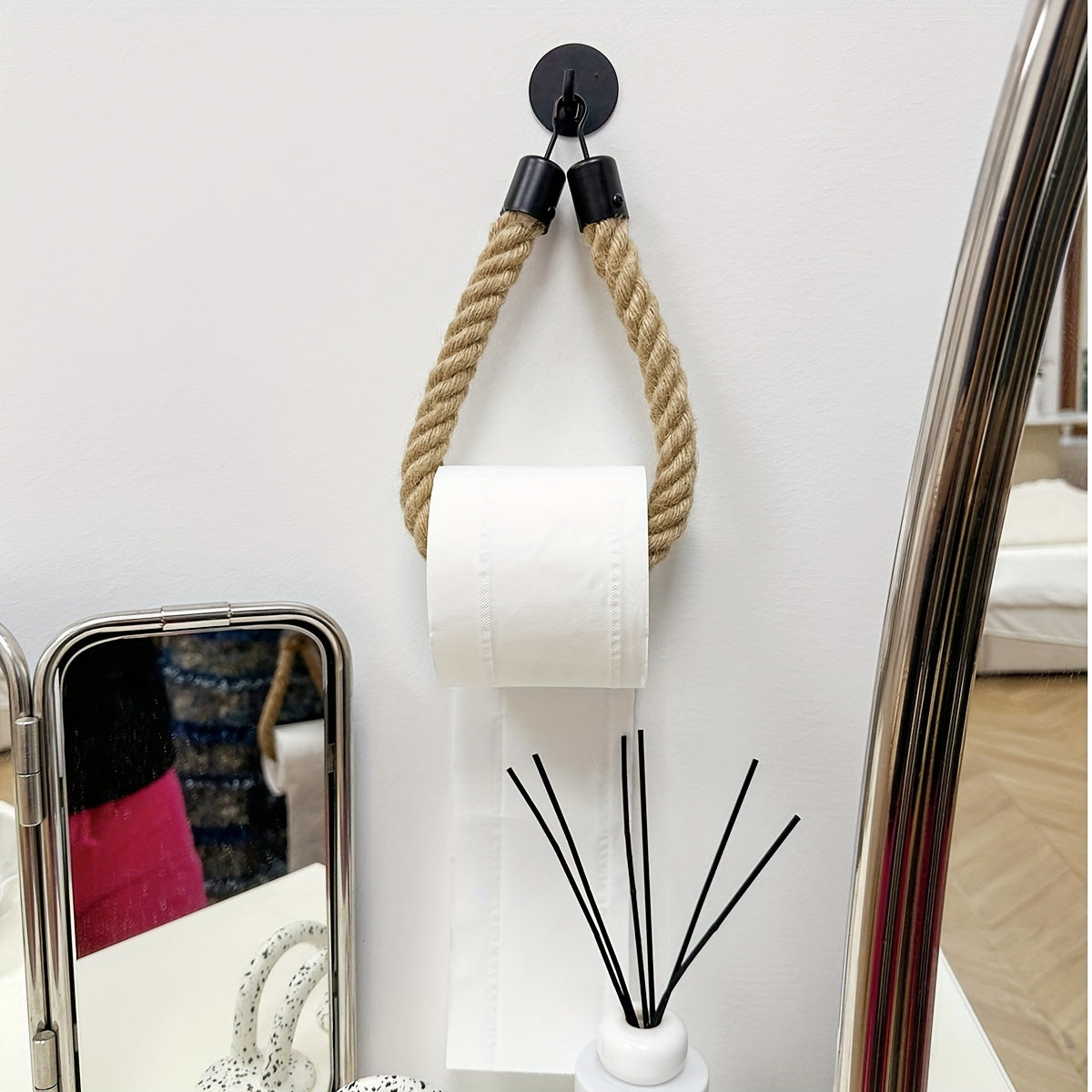 Holder Hemp Rope Toilet Paper for Stylish Bathrooms