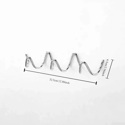 Rack Modern Wavy Wall Coat for Stylish Wall Coat Rack with Multiple Hooks