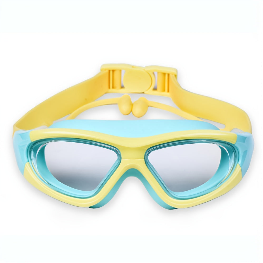 Kids Swim Goggles with Large Frame for Comfortable & Anti-Fog for Swimming Fun