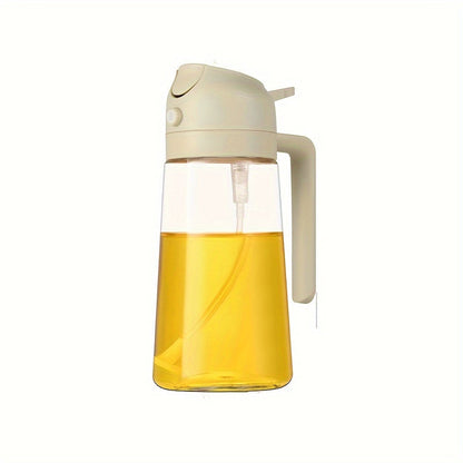 Dispenser with 2-in-1 Oil and Spray Bottle for Precise Oil Control for Kitchen and BBQ