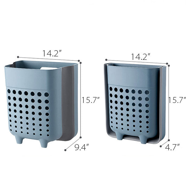 Basket Foldable Wall-Mounted Laundry for Space-Saving and Ventilated