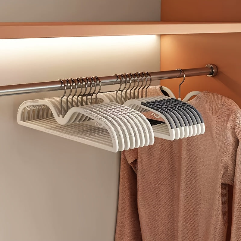 Clothes Hanger for Space-Saving Short Neck Non-Slip Rotating Hook 40 Pcs
