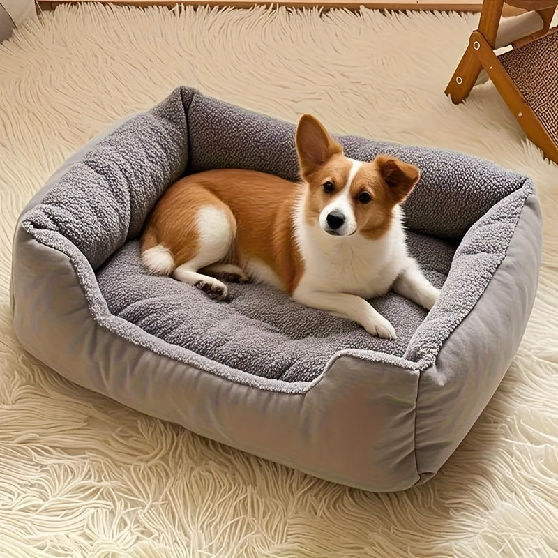 Dog with Soft Cat and Bed for Small Pets with Comfortable Plush Edge