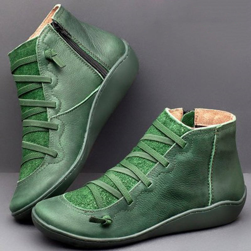 Comfortstep Luxe for Orthopaedic PU Leather Ankle Boots with Zip