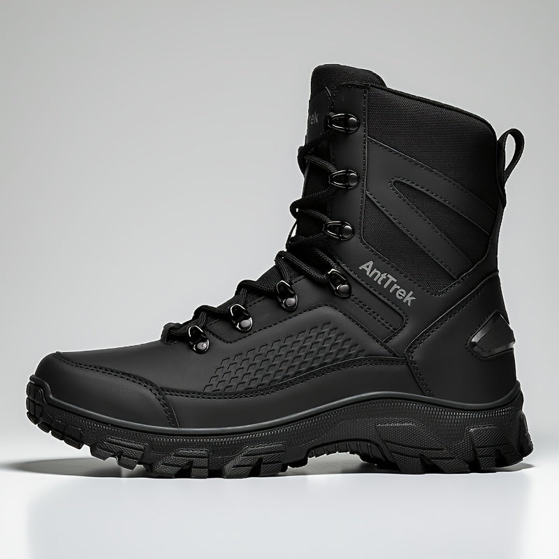 Boots with Men's Outdoor Work High Shaft for Slip-Resistant and Durable