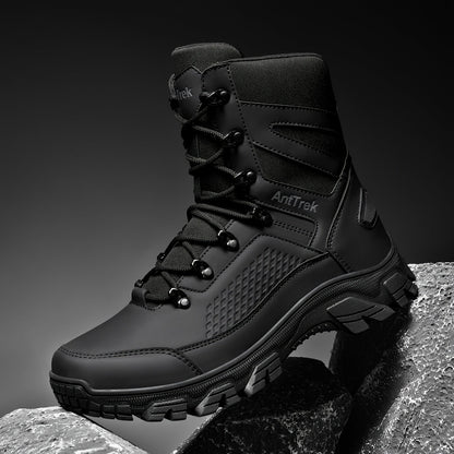 Boots with Men's Outdoor Work High Shaft for Slip-Resistant and Durable