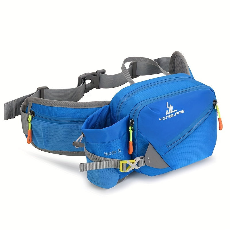 Holder Versatile Running Waist Bag with Water Bottle for Durable Nylon with Zippers